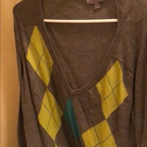 JCPenney argyle sweater